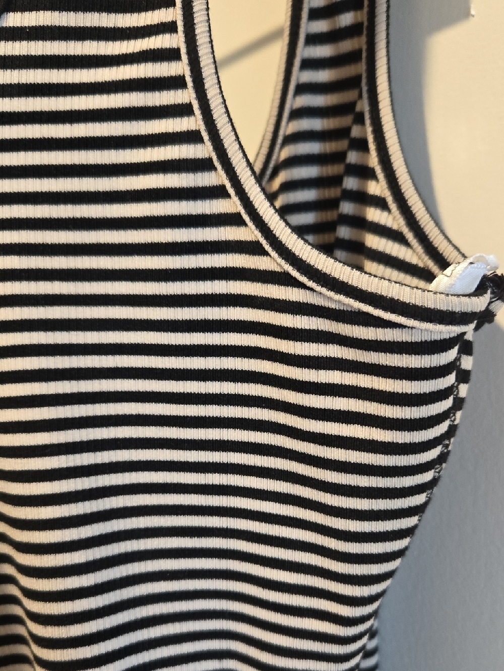 Lulus Striped Black & Tan Tank Bodysuit - Picture 6 of 11